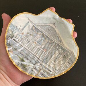 Large Scallop Shell Trinket Dish - Beach House